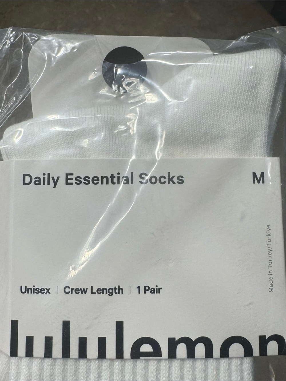 New Women’s Lululemon Athletica Socks 
3 pairs Size Medium 
Daily Essential Sock - Picture 3 of 3